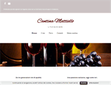 Tablet Screenshot of cantinamattiello.it